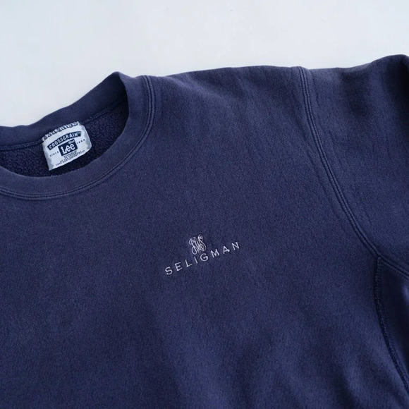 Vintage Lee Crossgreen Navy Seligman Arizona Embroidered Crew Neck Sweater - Picture 8 of 10